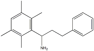3-phenyl-1-(2,3,5,6-tetramethylphenyl)propan-1-amine 结构式