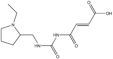 4-({[(1-ethylpyrrolidin-2-yl)methyl]carbamoyl}amino)-4-oxobut-2-enoic acid 结构式