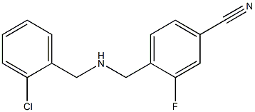 4-({[(2-chlorophenyl)methyl]amino}methyl)-3-fluorobenzonitrile 结构式