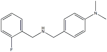 4-({[(2-fluorophenyl)methyl]amino}methyl)-N,N-dimethylaniline 结构式