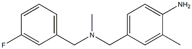 4-({[(3-fluorophenyl)methyl](methyl)amino}methyl)-2-methylaniline 结构式