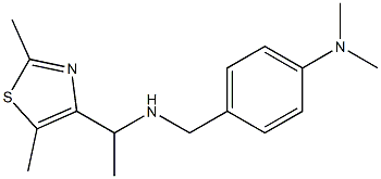 4-({[1-(2,5-dimethyl-1,3-thiazol-4-yl)ethyl]amino}methyl)-N,N-dimethylaniline 结构式