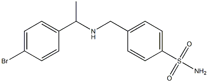 4-({[1-(4-bromophenyl)ethyl]amino}methyl)benzene-1-sulfonamide 结构式