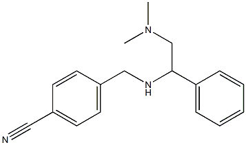 4-({[2-(dimethylamino)-1-phenylethyl]amino}methyl)benzonitrile 结构式