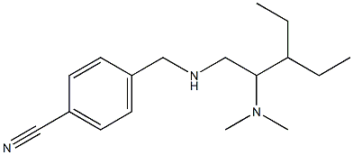 4-({[2-(dimethylamino)-3-ethylpentyl]amino}methyl)benzonitrile 结构式