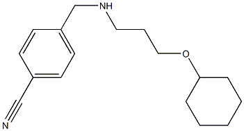 4-({[3-(cyclohexyloxy)propyl]amino}methyl)benzonitrile 结构式