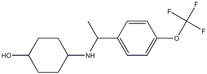 4-({1-[4-(trifluoromethoxy)phenyl]ethyl}amino)cyclohexan-1-ol 结构式