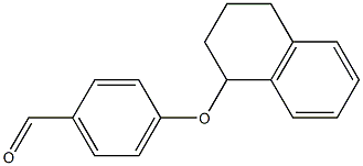 4-(1,2,3,4-tetrahydronaphthalen-1-yloxy)benzaldehyde 结构式