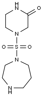 4-(1,4-diazepane-1-sulfonyl)piperazin-2-one 结构式