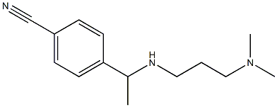 4-(1-{[3-(dimethylamino)propyl]amino}ethyl)benzonitrile 结构式