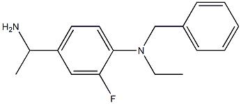 4-(1-aminoethyl)-N-benzyl-N-ethyl-2-fluoroaniline 结构式