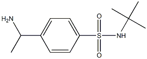 4-(1-aminoethyl)-N-tert-butylbenzene-1-sulfonamide 结构式