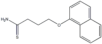 4-(1-naphthyloxy)butanethioamide 结构式