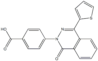 4-(1-oxo-4-thien-2-ylphthalazin-2(1H)-yl)benzoic acid 结构式