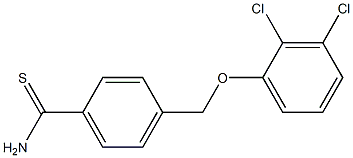 4-(2,3-dichlorophenoxymethyl)benzene-1-carbothioamide 结构式