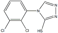 4-(2,3-dichlorophenyl)-4H-1,2,4-triazole-3-thiol 结构式
