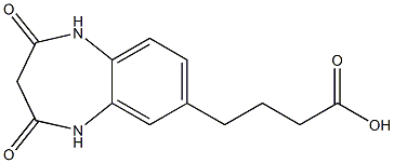 4-(2,4-dioxo-2,3,4,5-tetrahydro-1H-1,5-benzodiazepin-7-yl)butanoic acid 结构式