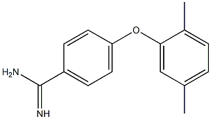 4-(2,5-dimethylphenoxy)benzene-1-carboximidamide 结构式