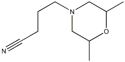 4-(2,6-dimethylmorpholin-4-yl)butanenitrile 结构式
