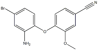 4-(2-amino-4-bromophenoxy)-3-methoxybenzonitrile 结构式