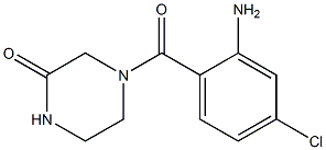 4-(2-amino-4-chlorobenzoyl)piperazin-2-one 结构式