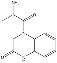 4-(2-aminopropanoyl)-1,2,3,4-tetrahydroquinoxalin-2-one 结构式