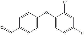 4-(2-bromo-4-fluorophenoxy)benzaldehyde 结构式