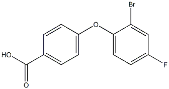 4-(2-bromo-4-fluorophenoxy)benzoic acid 结构式