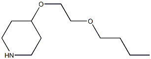 4-(2-butoxyethoxy)piperidine 结构式