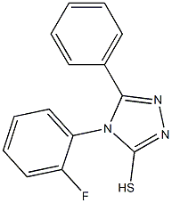 4-(2-fluorophenyl)-5-phenyl-4H-1,2,4-triazole-3-thiol 结构式