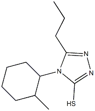 4-(2-methylcyclohexyl)-5-propyl-4H-1,2,4-triazole-3-thiol 结构式