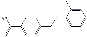 4-(2-methylphenoxymethyl)benzene-1-carbothioamide 结构式