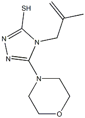 4-(2-methylprop-2-enyl)-5-morpholin-4-yl-4H-1,2,4-triazole-3-thiol 结构式