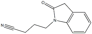 4-(2-oxo-2,3-dihydro-1H-indol-1-yl)butanenitrile 结构式