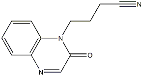 4-(2-oxoquinoxalin-1(2H)-yl)butanenitrile 结构式