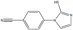 4-(2-sulfanyl-1H-imidazol-1-yl)benzonitrile 结构式