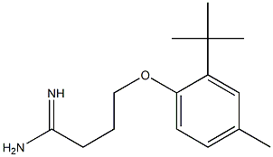 4-(2-tert-butyl-4-methylphenoxy)butanimidamide 结构式