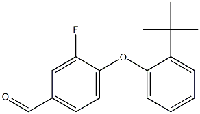 4-(2-tert-butylphenoxy)-3-fluorobenzaldehyde 结构式