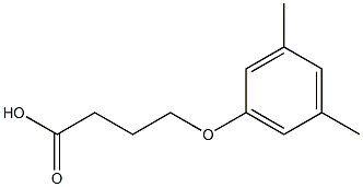 4-(3,5-dimethylphenoxy)butanoic acid 结构式