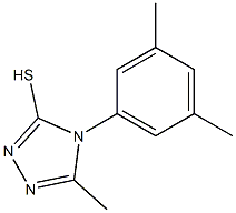 4-(3,5-dimethylphenyl)-5-methyl-4H-1,2,4-triazole-3-thiol 结构式