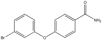 4-(3-bromophenoxy)benzamide 结构式