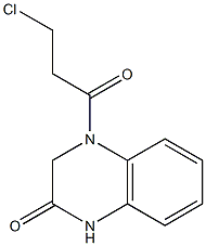 4-(3-chloropropanoyl)-1,2,3,4-tetrahydroquinoxalin-2-one 结构式