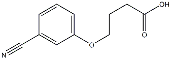 4-(3-cyanophenoxy)butanoic acid 结构式