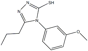 4-(3-methoxyphenyl)-5-propyl-4H-1,2,4-triazole-3-thiol 结构式