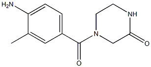 4-(4-amino-3-methylbenzoyl)piperazin-2-one 结构式