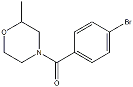 4-(4-bromobenzoyl)-2-methylmorpholine 结构式