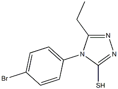 4-(4-bromophenyl)-5-ethyl-4H-1,2,4-triazole-3-thiol 结构式