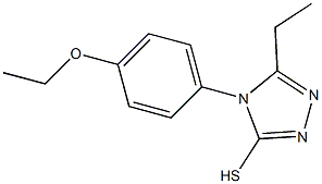 4-(4-ethoxyphenyl)-5-ethyl-4H-1,2,4-triazole-3-thiol 结构式