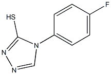 4-(4-fluorophenyl)-4H-1,2,4-triazole-3-thiol 结构式