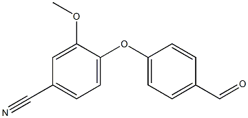 4-(4-formylphenoxy)-3-methoxybenzonitrile 结构式